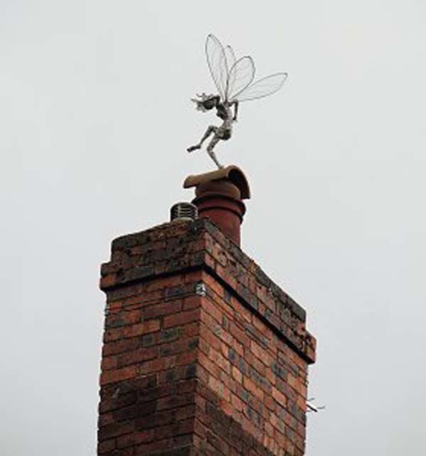 10. Imagine Coming Home to See a Playful Fairy Sneaking Down Your Chimney