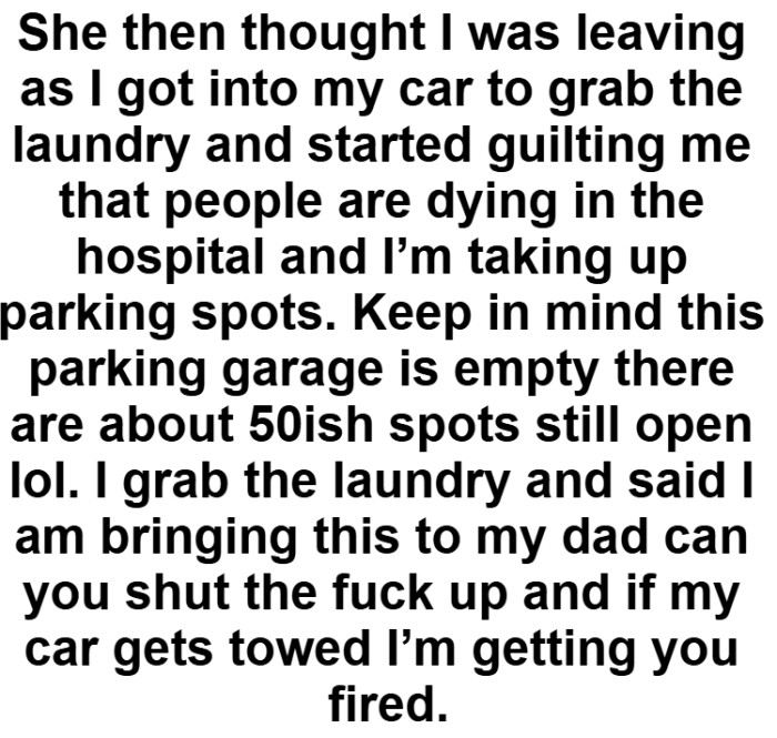 He clearly refused to leave because he was there to visit his dad, and they were wrong for saying those things to him.