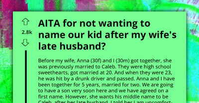 Widow Insists Her New Husband Consents To Naming Their Baby After Her Late Husband, Calls Him Insensitive For Refusing