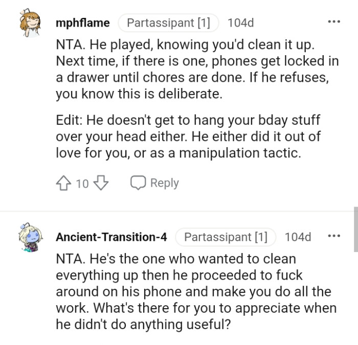 OP's boyfriend doesn't get to hold her birthday over her head