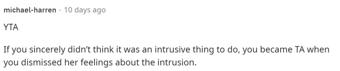 This part is definitely true because she broke trust with her daughter for sure.