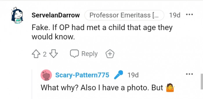 This Redditor believes the story sounds fake