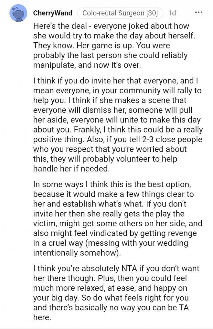 Everyone will unite to make this day about you