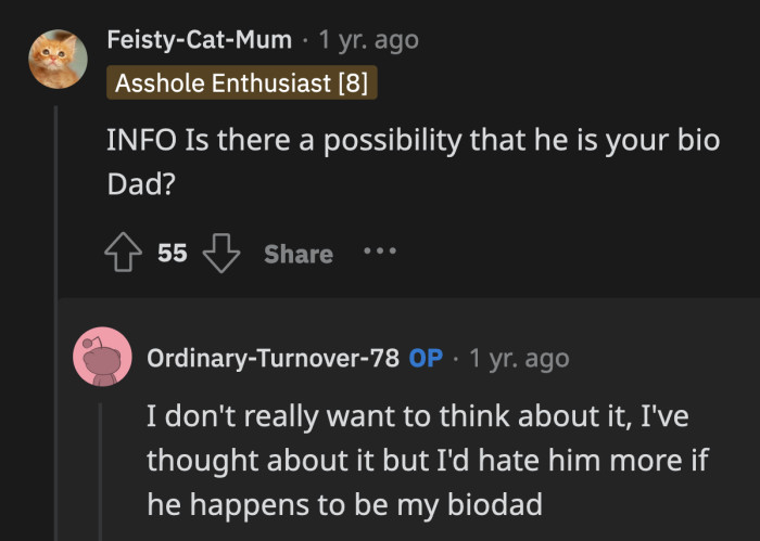 Could His Mom's Affair Partner Be OP's Biological Father?