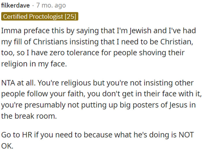 OP should go to HR if the situation continues, as it's unacceptable.