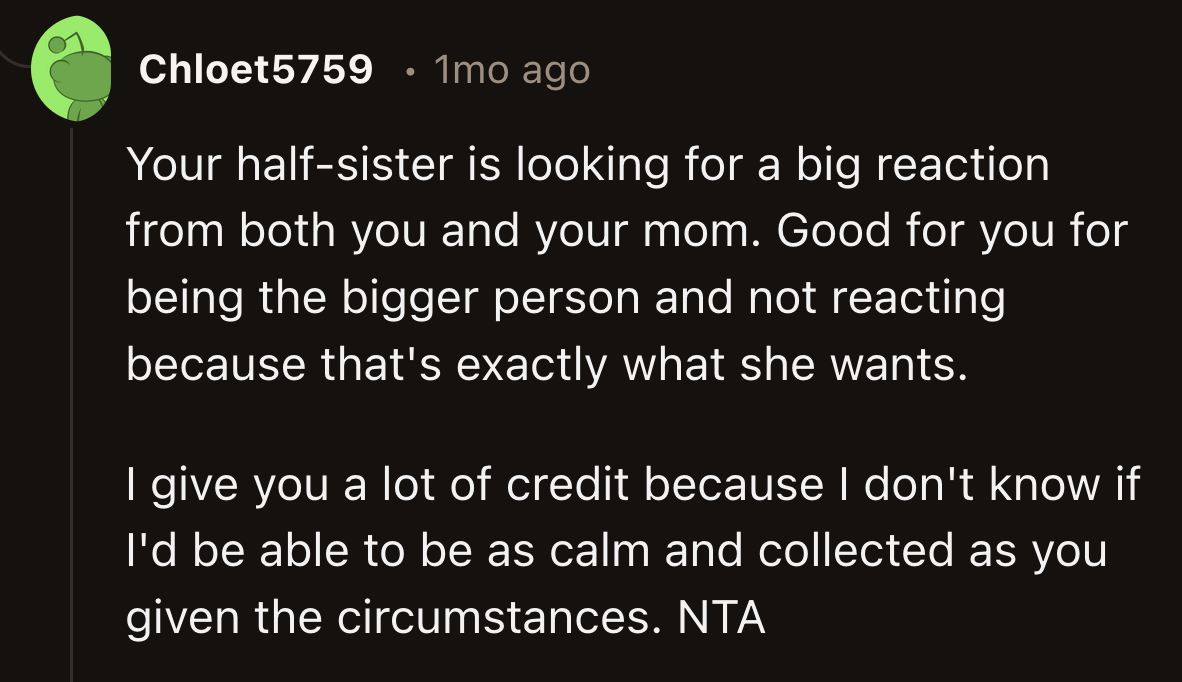 OP deserves a pat on the back, not scorn for handling the situation calmly.