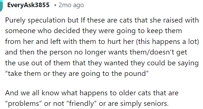 This is something to definitely consider, as it could reflect her mindset.