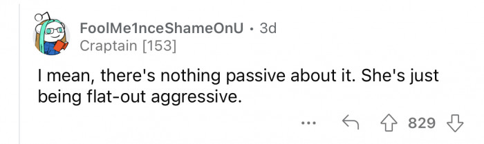The mother's behavior is completely unacceptable.
