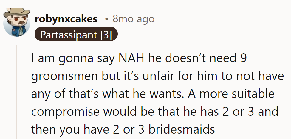 NAH, but why go big when they can go dynamic duo? It's the ultimate wedding plot twist!
