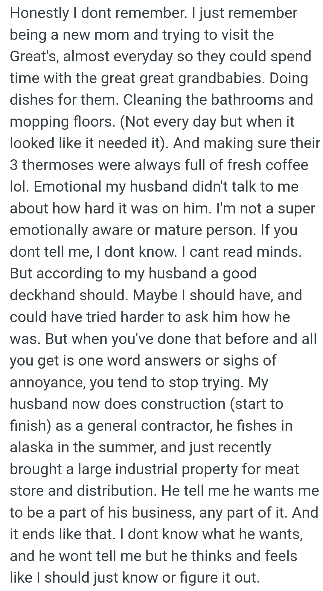 OP could have tried harder to ask him how he was