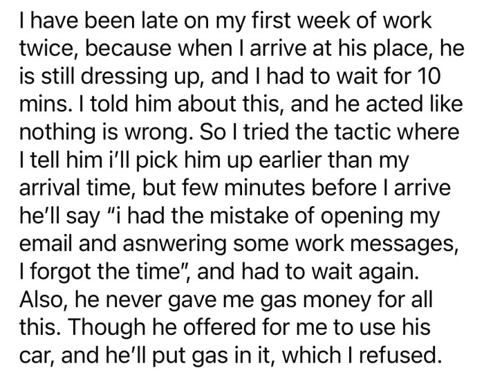 OP's co-worker completely ignored the damage he was causing.