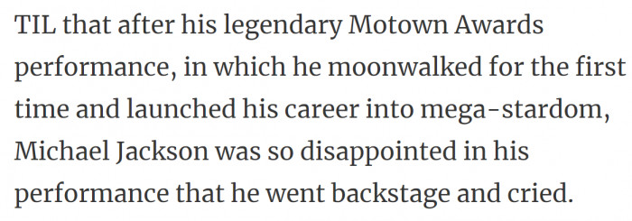 35. If he had known then, he would have been proud of himself: