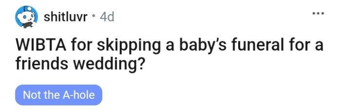 The OP wants to know if he'll be an a-hole for his decision