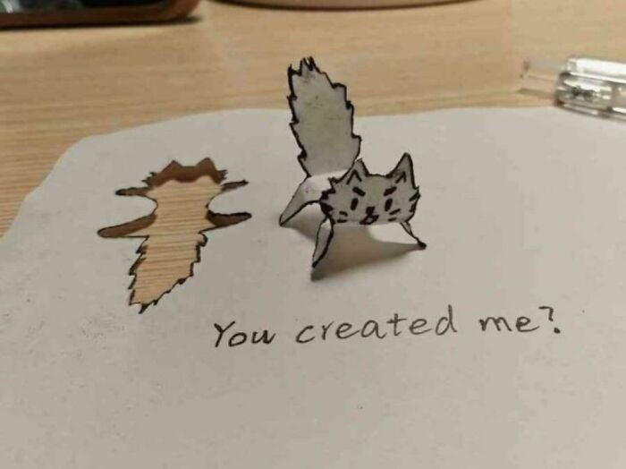 "Cardboard Cat, Resentful Summoned Creation"