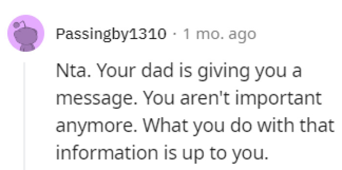 Giving her a message