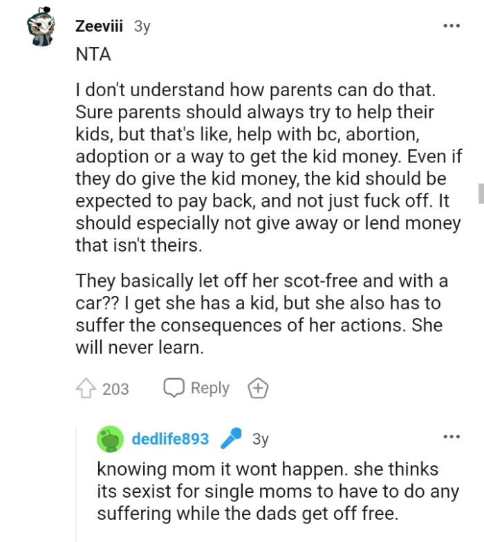 This Redditor doesn't understand how parents can do that