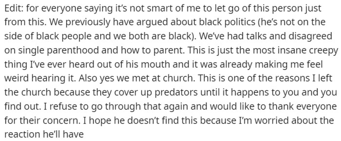 OP's choice to terminate the friendship was not exclusively driven by the matter concerning surrogacy