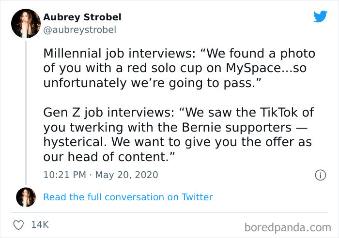 16. Millennial job interview versus Gen Z job interview