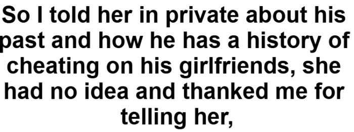 What he saw as a warning, she receives as something she needed to hear.