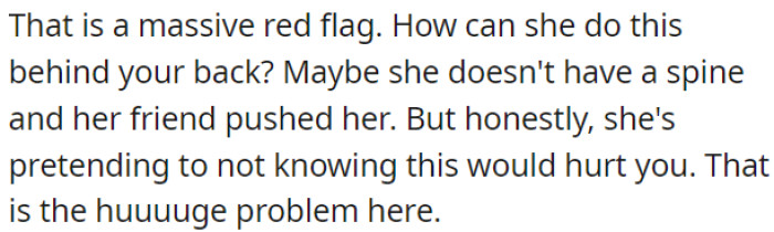 This is a major red flag.