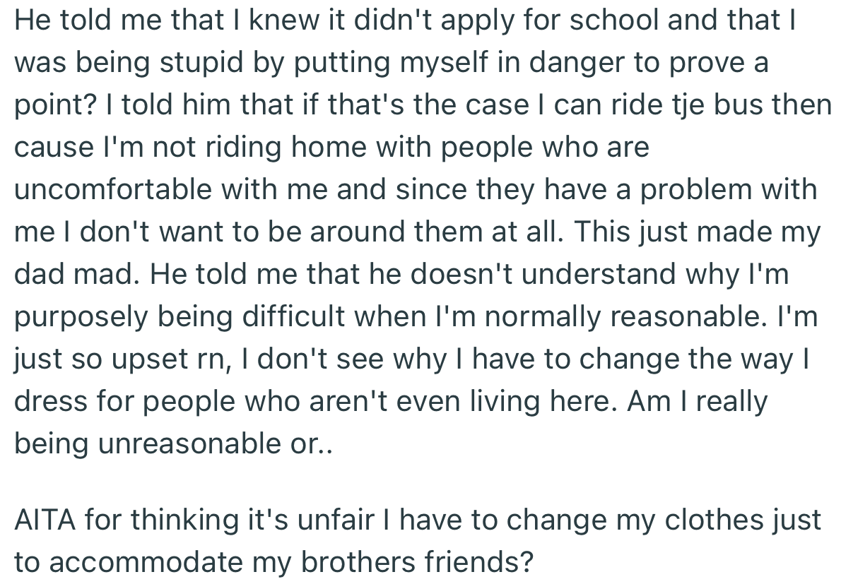 OP’s actions led to him and his dad getting into a heated argument