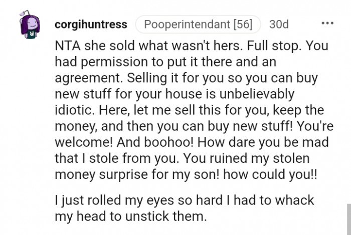 This Redditor rolled their eyes so hard