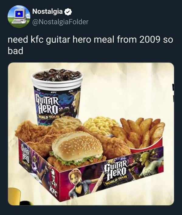 30. KFC Guitar Hero meal