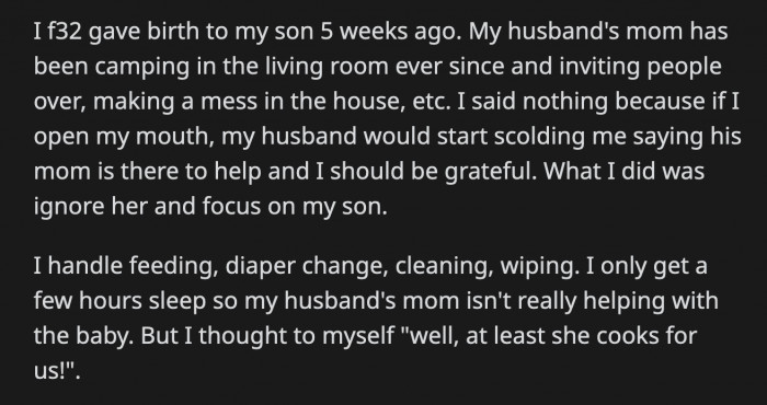 OP snapped and yelled that it was obvious that she was hungry since she was breastfeeding a growing baby