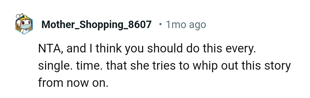 The OP should this every single time