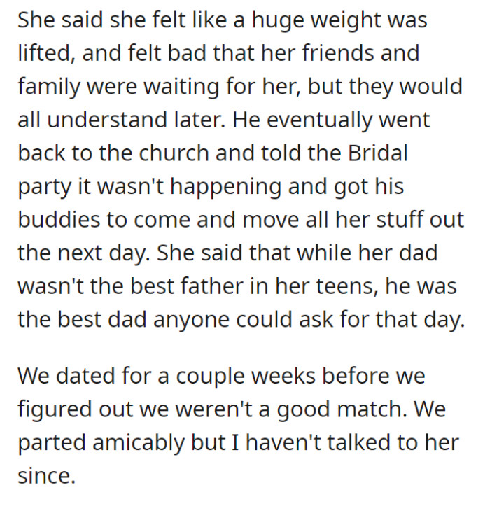 This is such a wholesome story, though—kudos to the Dad for being a real one, and props to this commenter for being, from the looks of it, a great and respectable ex!