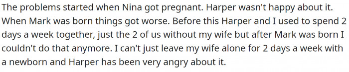 Harper (the daughter) was not happy about having a stepbrother.