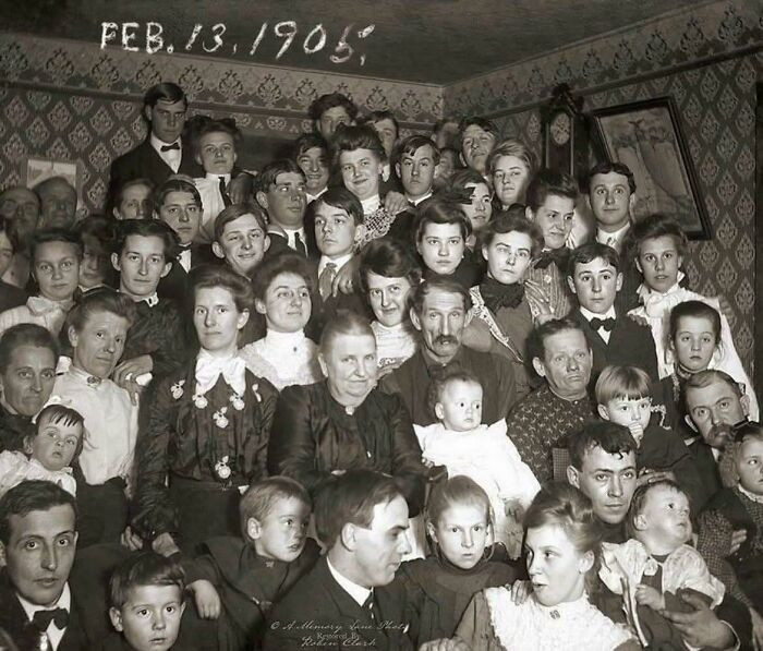 "Family Portrait Taken 118 Years Ago. February 13, 1905."