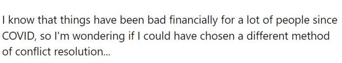 OP has offered the following explanation for why they think they might be the a-hole: