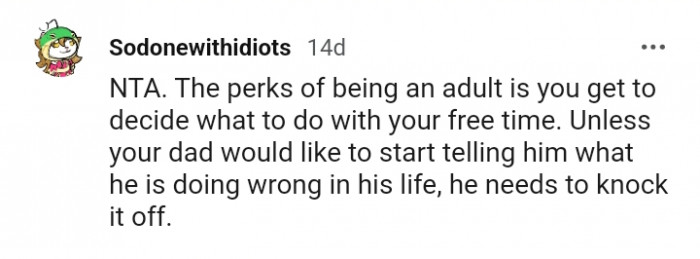 What he is doing wrong in his life