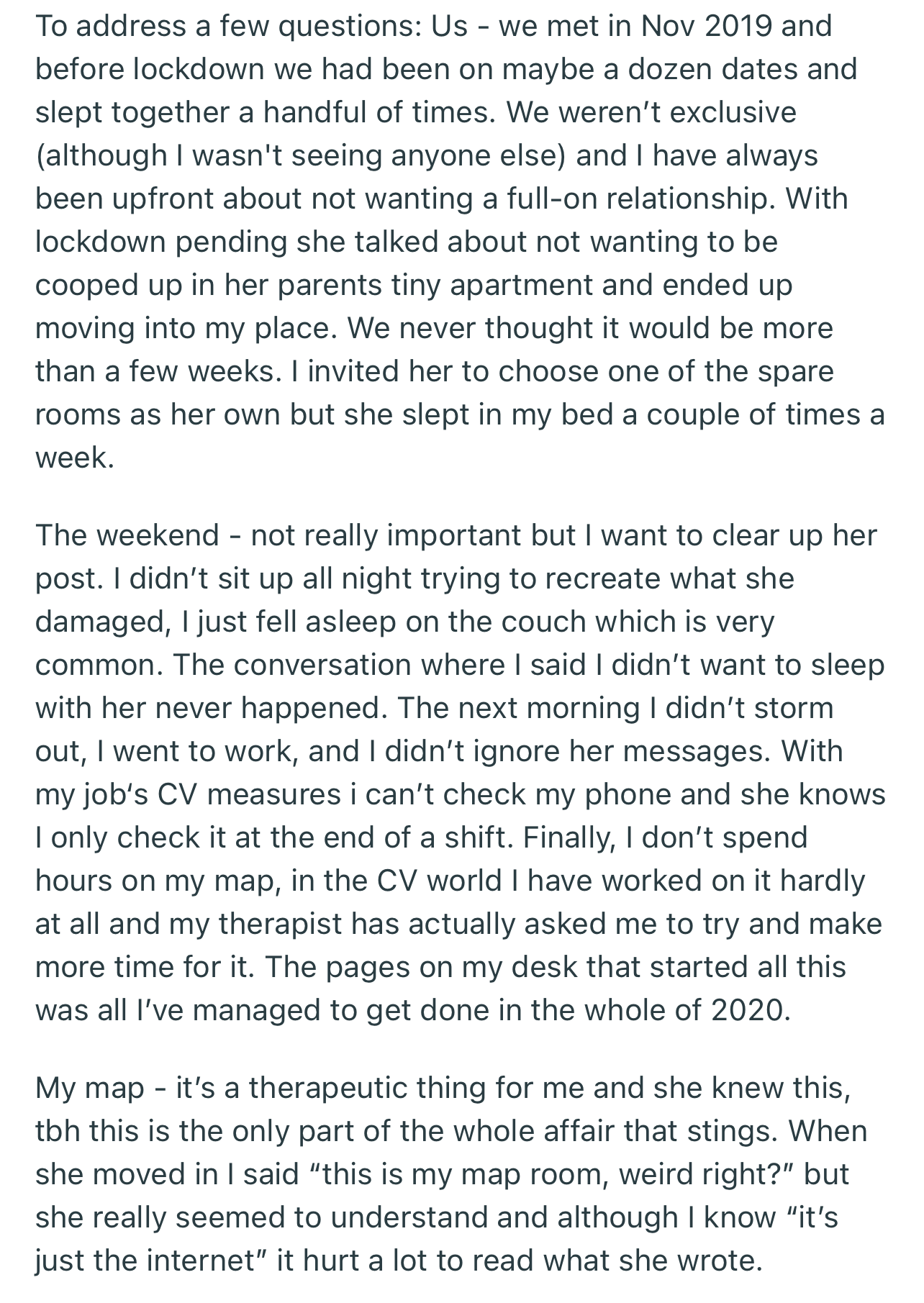 To address a few questions