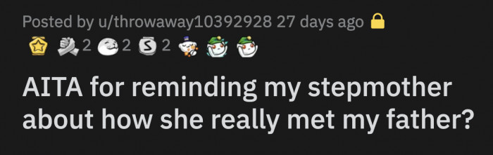 OP knew that Sasha was just trying to get a reaction out of everyone, so he was determined to ignore her