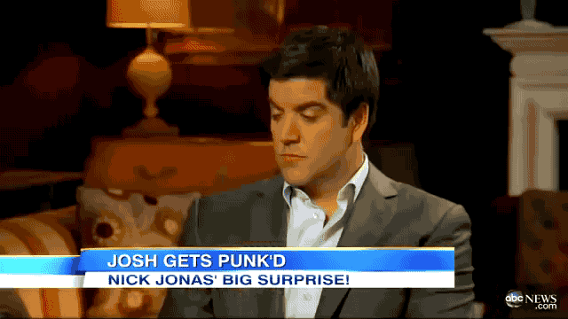 17. Moment when Nick Jonas destroyed an iPad as a way of pranking ABC's Josh Elliot...