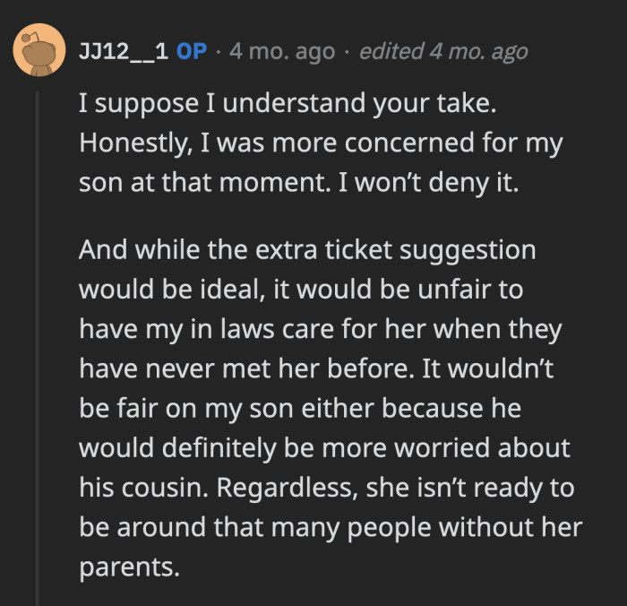 Jake wouldn't have had as much fun as he did if he was still preoccupied by his cousin's emotional state.