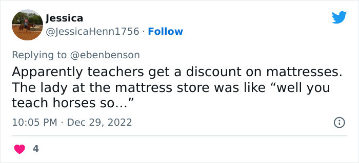 11. Teachers and mattresses