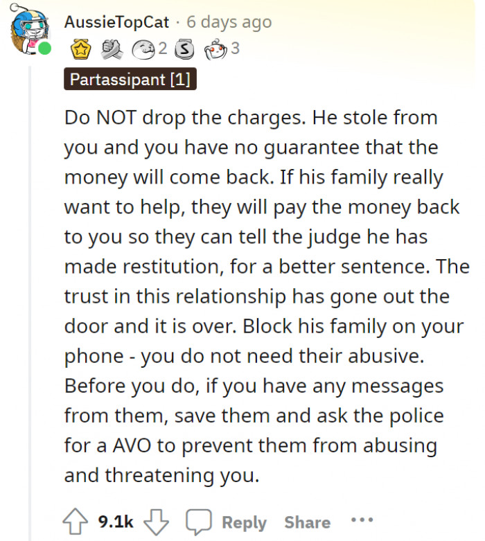 Let them suffer the consequences, we say.