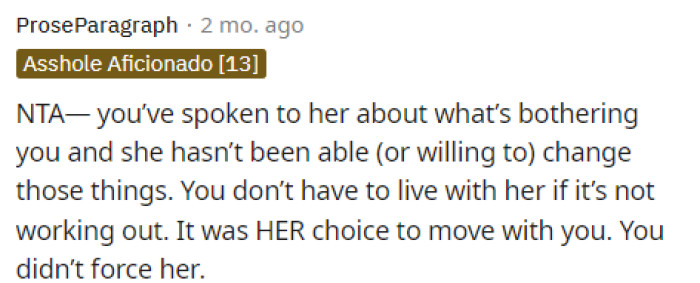 Some people said that she was NTA because she's already spoken to her about this, but a lot of others were conflicted.