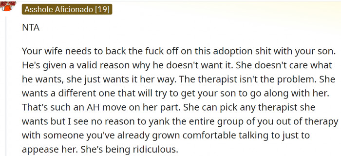 Redditors don't think OP is TA here