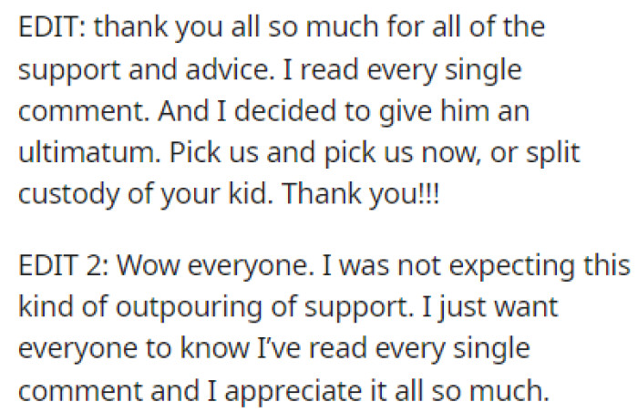 OP Was Shocked by the Amount of Support from Other Redditors