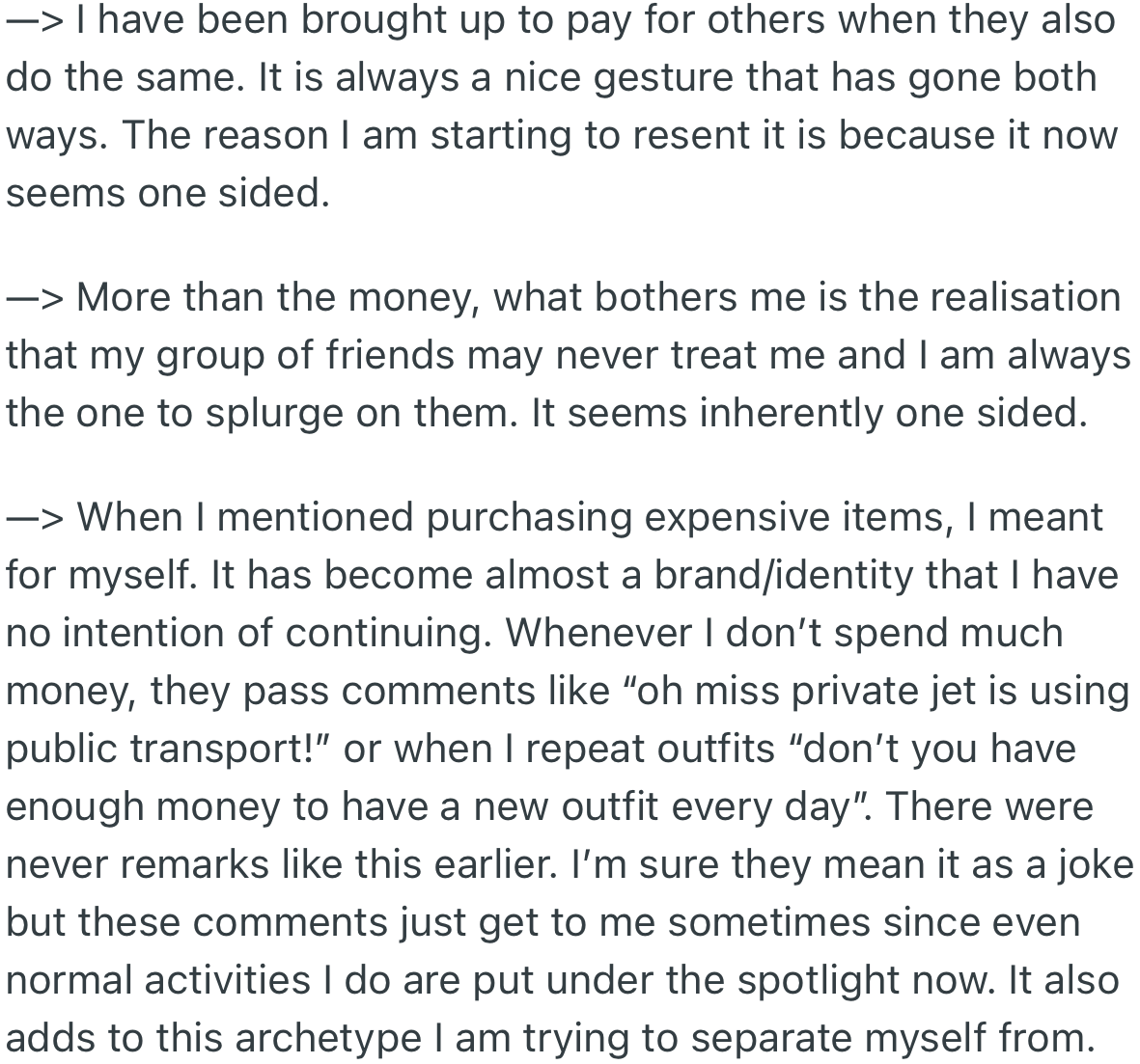 To clarify a few details, OP states the following: