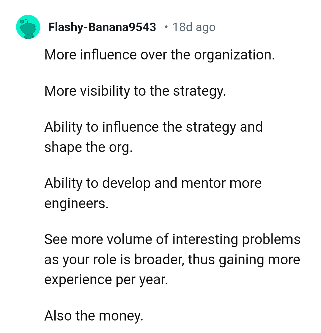 7. It gives you more influence over the organization