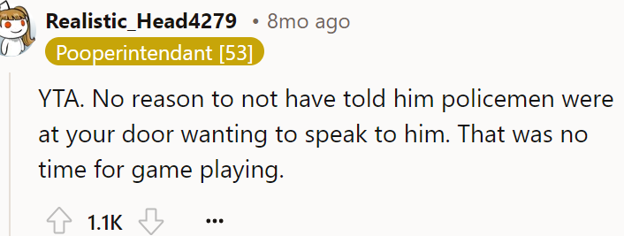 There was no reason for him to lie