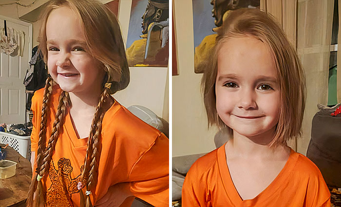 40. My Daughter Donated Her Hair Today