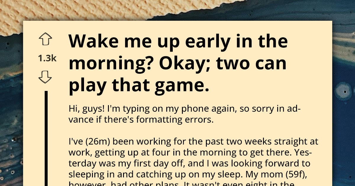 Exhausted Son Uses Hungry Cats For Revenge On Mom Who Vacuums Early On His Day Off