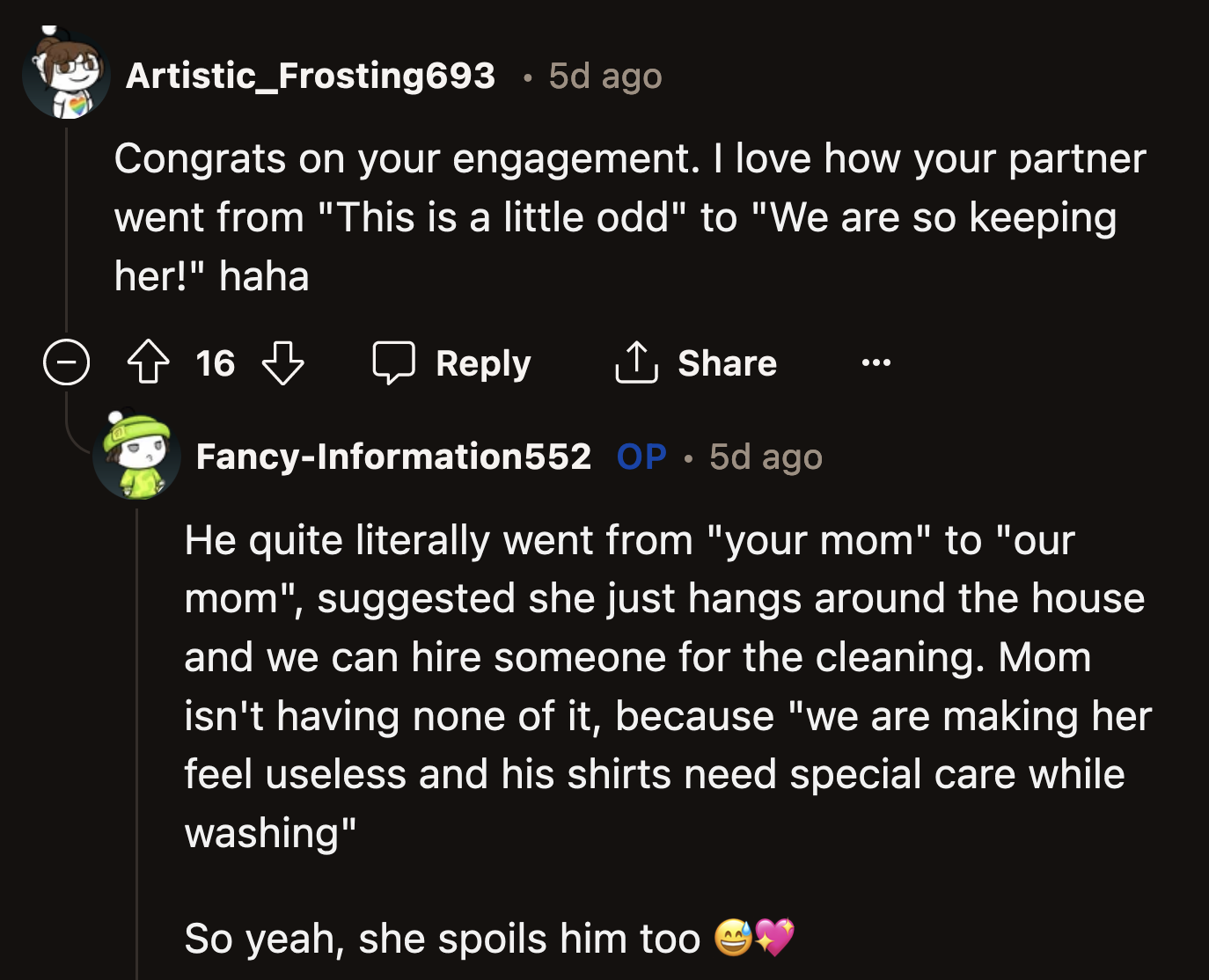 OP might need to help her mom realize that people love her for more than what she can do for them.