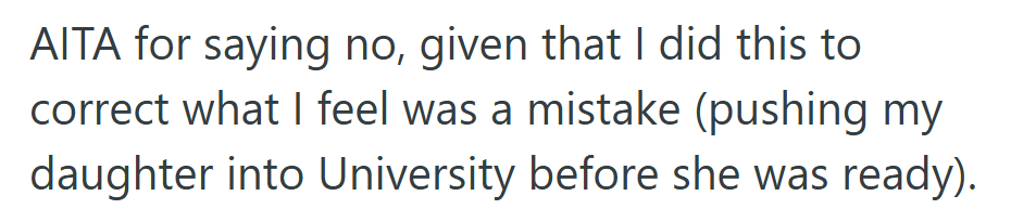 She wasn’t trying to play favorites — just to undo a choice that once hurt her daughter.
